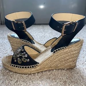 IVANKA TRUMP Open Toe Platform Wedge Espadrille Sandals - Dona